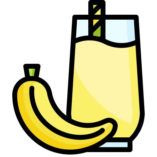 Banana smoothie Generic Outline Color icon