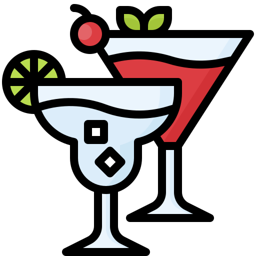 Cocktail Generic Outline Color icon