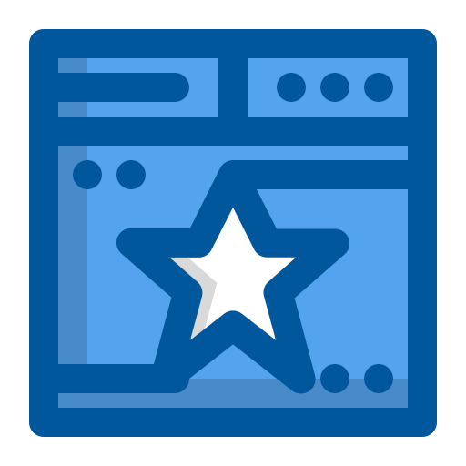 web-bewertung Generic Blue icon