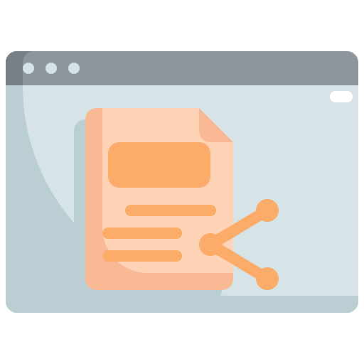 Data sharing Generic Flat icon