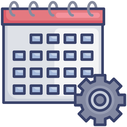 calendario Roundicons Premium Lineal Color icono