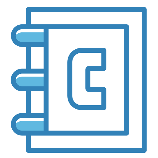 annuaire Generic Blue Icône