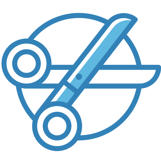 Scissor Generic Blue icon