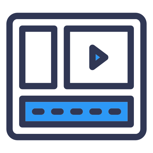 edición de video Generic Blue icono