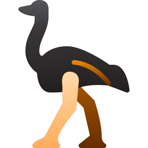avestruz Generic Flat Gradient Ícone