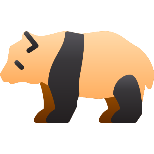 Panda Generic Flat Gradient icon