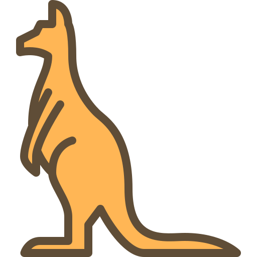 kangourou Berkahicon Lineal Color Icône