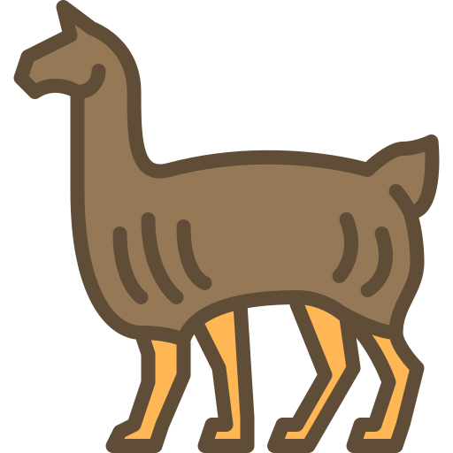 Llama Berkahicon Lineal Color icon