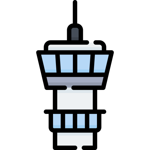 wieża kontroli Special Lineal color ikona