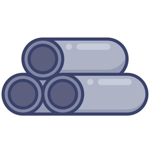 Pipes Roundicons Premium Lineal Color icon