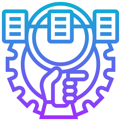 processo de seleção Meticulous Gradient Ícone