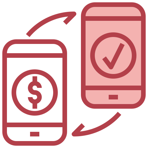 Mobile payment Surang Red icon