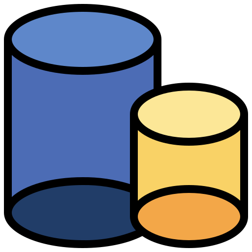 cylinder Surang Lineal Color ikona