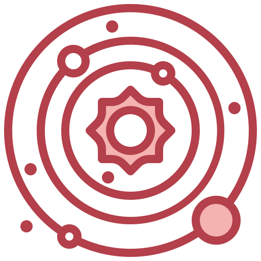Solar system Surang Red icon
