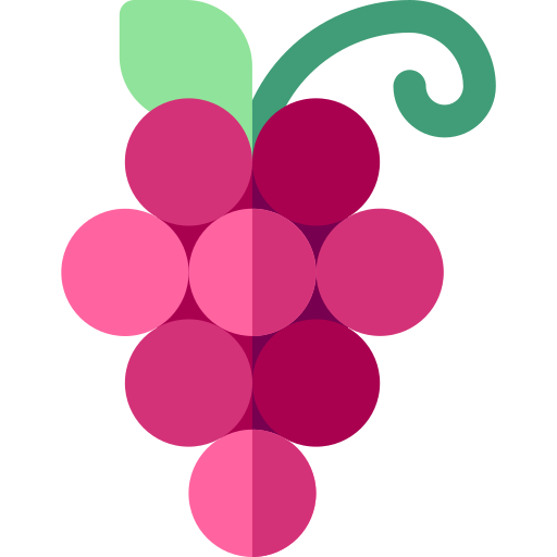 Grapes Basic Rounded Flat icon
