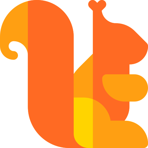 Squirrel Basic Rounded Flat icon