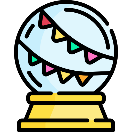 bola de cristal Special Lineal color icono
