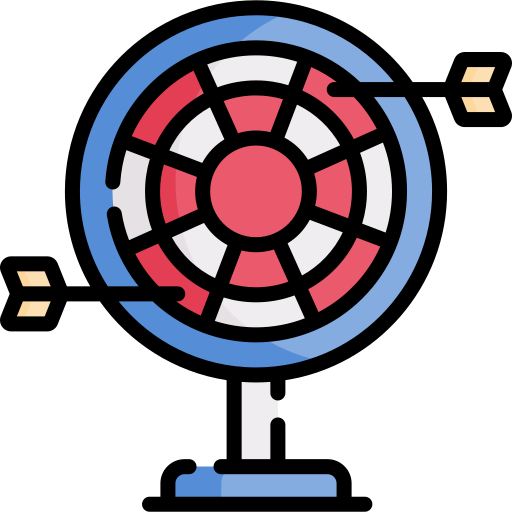 Dart target Special Lineal color icon