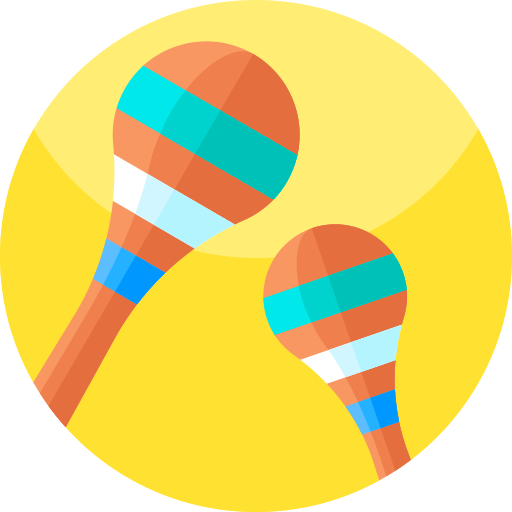 maracas Geometric Flat Circular Flat icon