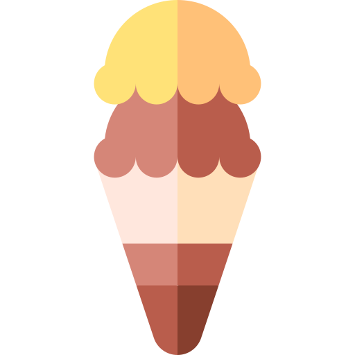 sorvete Basic Straight Flat Ícone