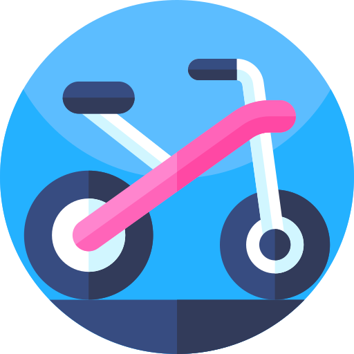 bicicleta Geometric Flat Circular Flat icono