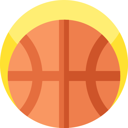 basketball Geometric Flat Circular Flat icon
