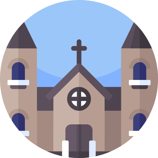 catedral Geometric Flat Circular Flat icono