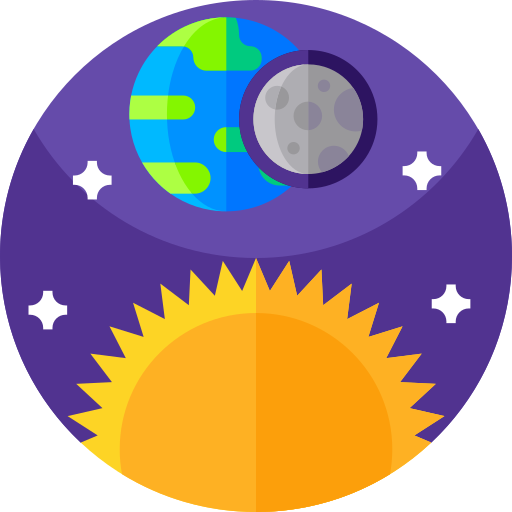 日食 Geometric Flat Circular Flat icon