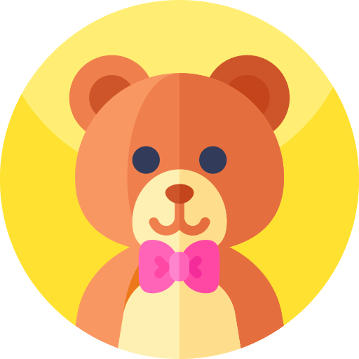 teddybär Geometric Flat Circular Flat icon