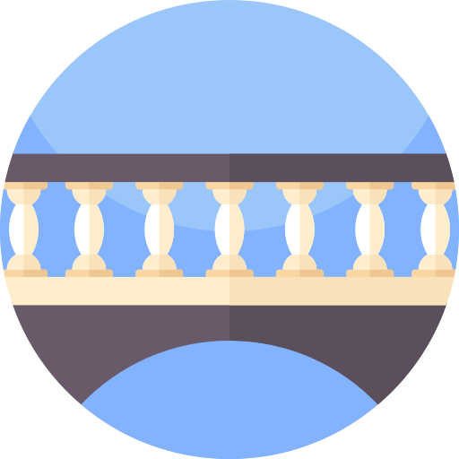 ponte Geometric Flat Circular Flat Ícone