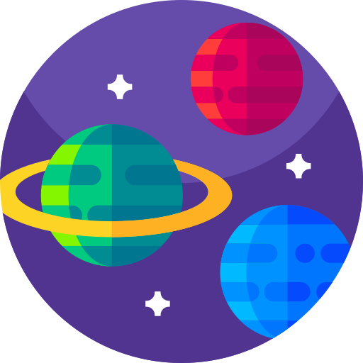 planeta Geometric Flat Circular Flat ikona