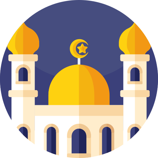 meczet Geometric Flat Circular Flat ikona