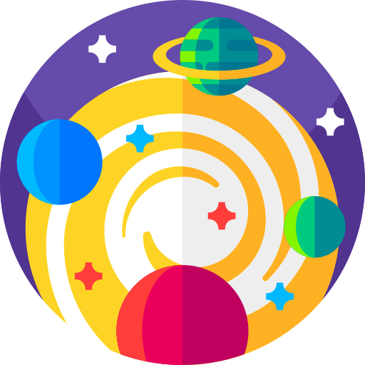 銀河 Geometric Flat Circular Flat icon
