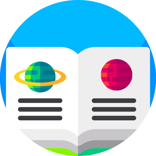 boek Geometric Flat Circular Flat icoon