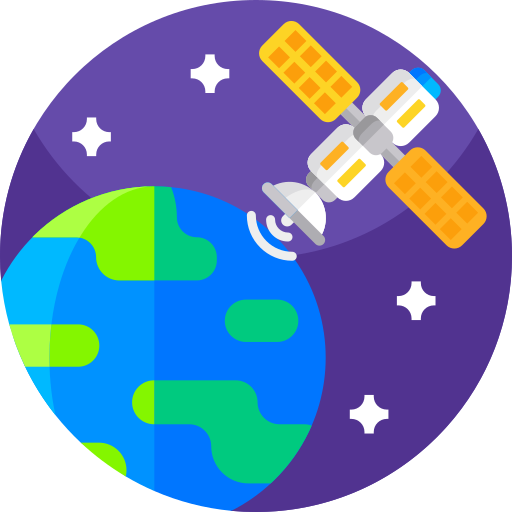 Satellite Geometric Flat Circular Flat icon