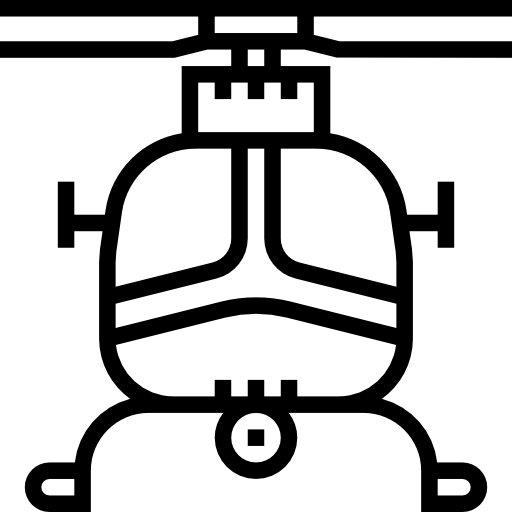 hélicoptère Meticulous Line Icône