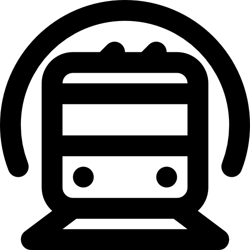 Train Basic Black Outline icon