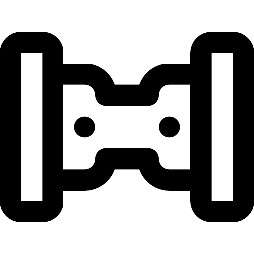 hoverboard Basic Black Outline icona