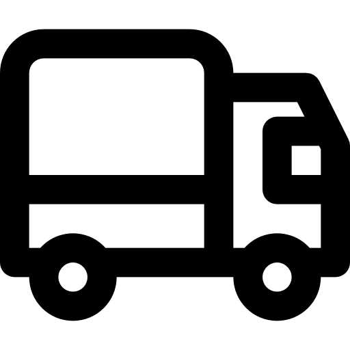 ciężarówka Basic Black Outline ikona
