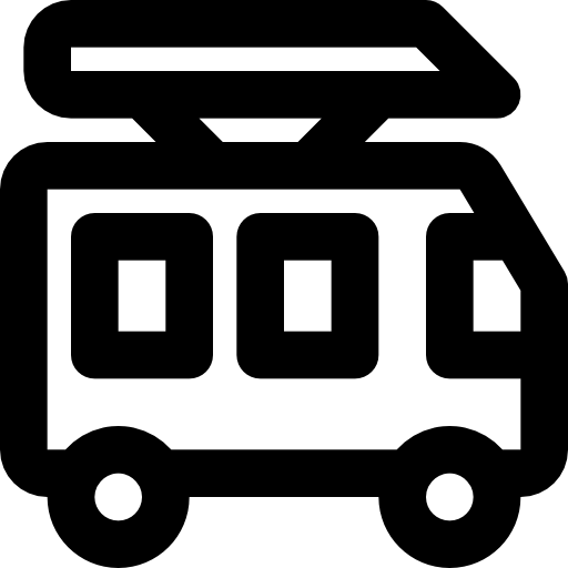 bus Basic Black Outline icon