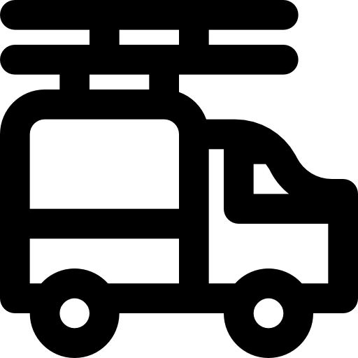 camion Basic Black Outline icona