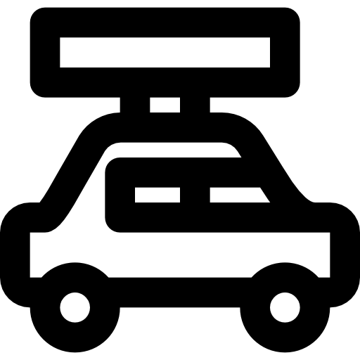 taxi Basic Black Outline ikona