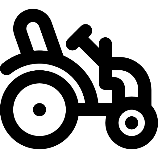 tractor Basic Black Outline icoon