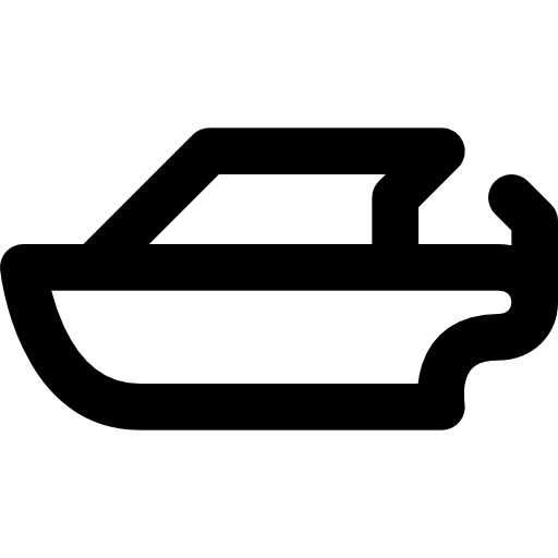 statek Basic Black Outline ikona
