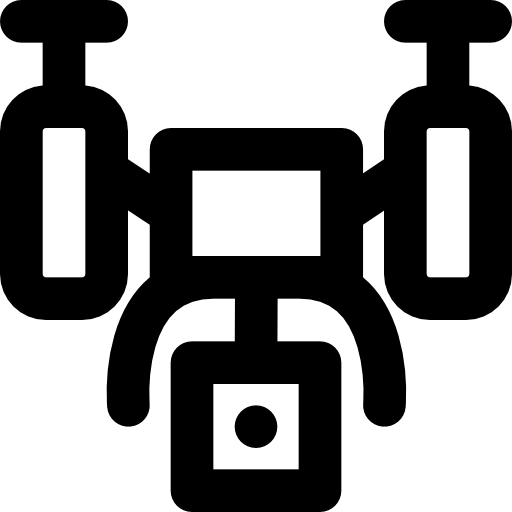 drone Basic Black Outline icoon