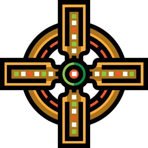 Крест Detailed Straight Lineal color иконка