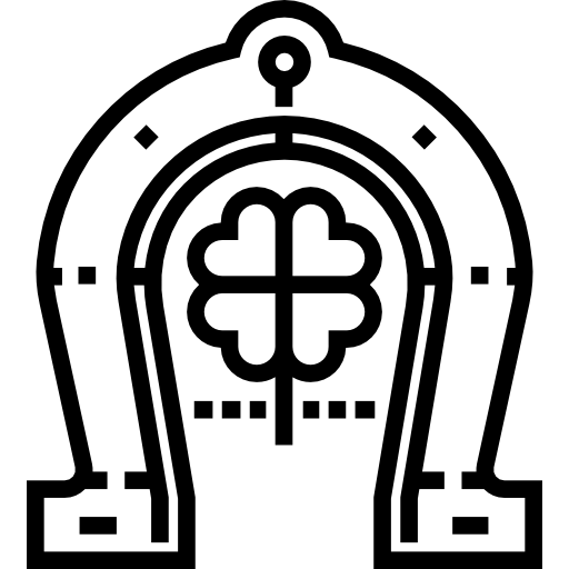 herradura Detailed Straight Lineal icono