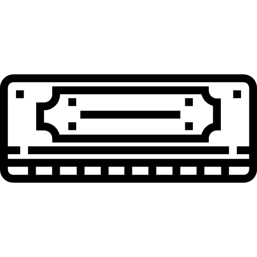 harmonijka Detailed Straight Lineal ikona