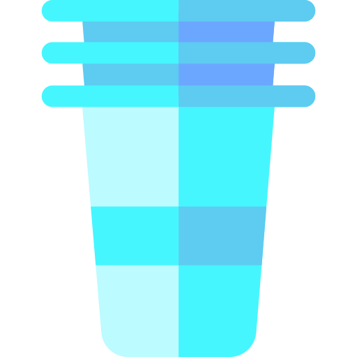 Plastic cup Basic Rounded Flat icon