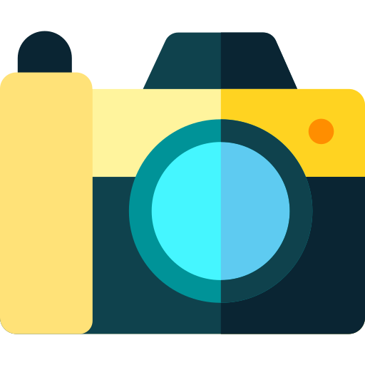 cámara Basic Rounded Flat icono